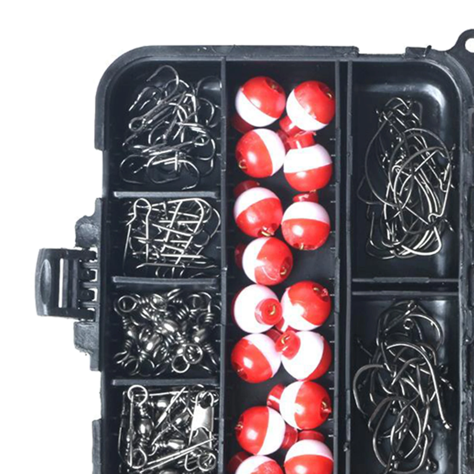 

264 Pieces Fishing Tackle Kit Jig Hooks Sinkers Swivels Snaps Fishing Line Beads Fishing Accessories Kit Tackle Boxes Case