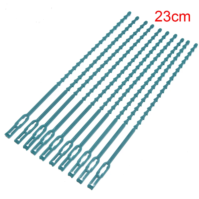

10pcs/lot Gardening Helper Multi-use Reusable Ties For Climbing Easy Flexible Plastic Plant