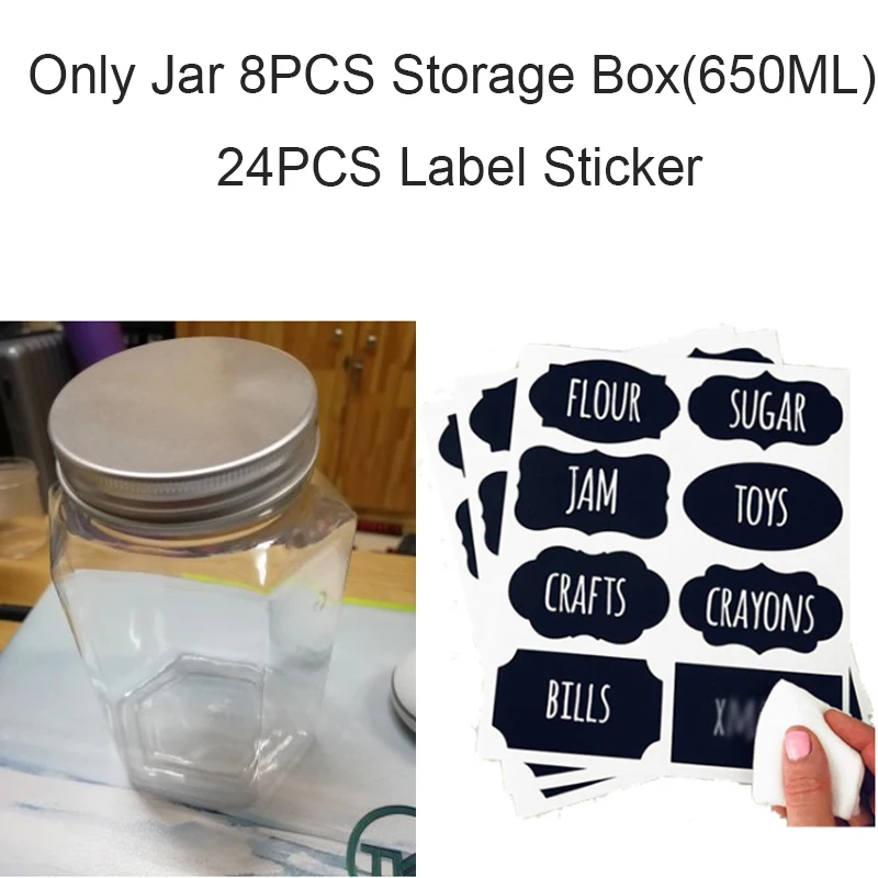 8 шт. алюминиевая крышка бутылка для хранения меда герметичная банка прозрачная