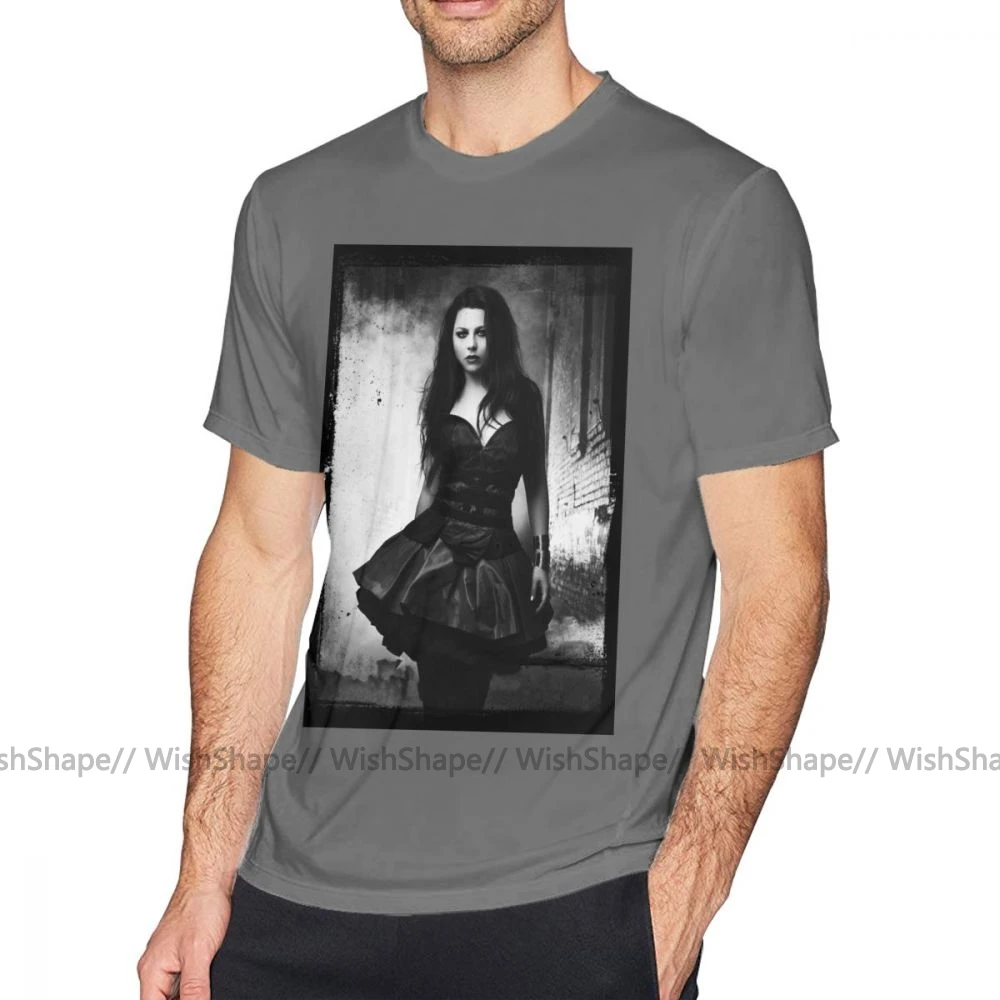 Amy Lee From Evanescence T Shirt Summer Men's T Shirts Print T-Shirt Basic Men Casua Tee Shirt 5XL 6XL Oversized Cotton T-Shirts