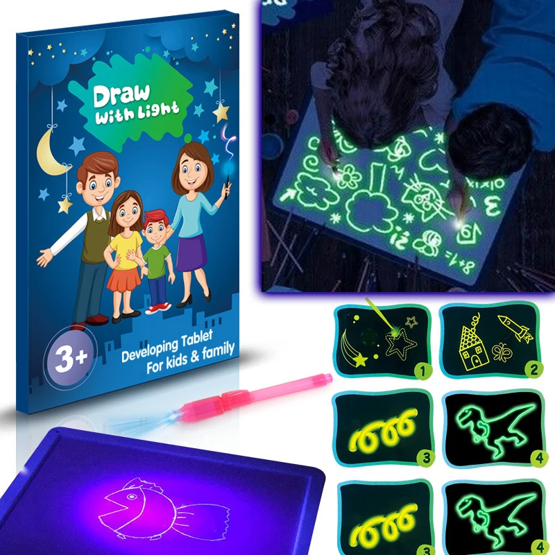 Светильник для рисования с ночной в темное время суток веселые детские игрушки