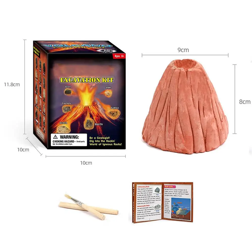 Kit de excavaci&oacute;n de piedras preciosas para ni&ntilde;os, 6 fossil divertidos, piedras preciosas y cristales, juguetes educativos, gran regalo para Mineralog&iacute;a y Geolo-5