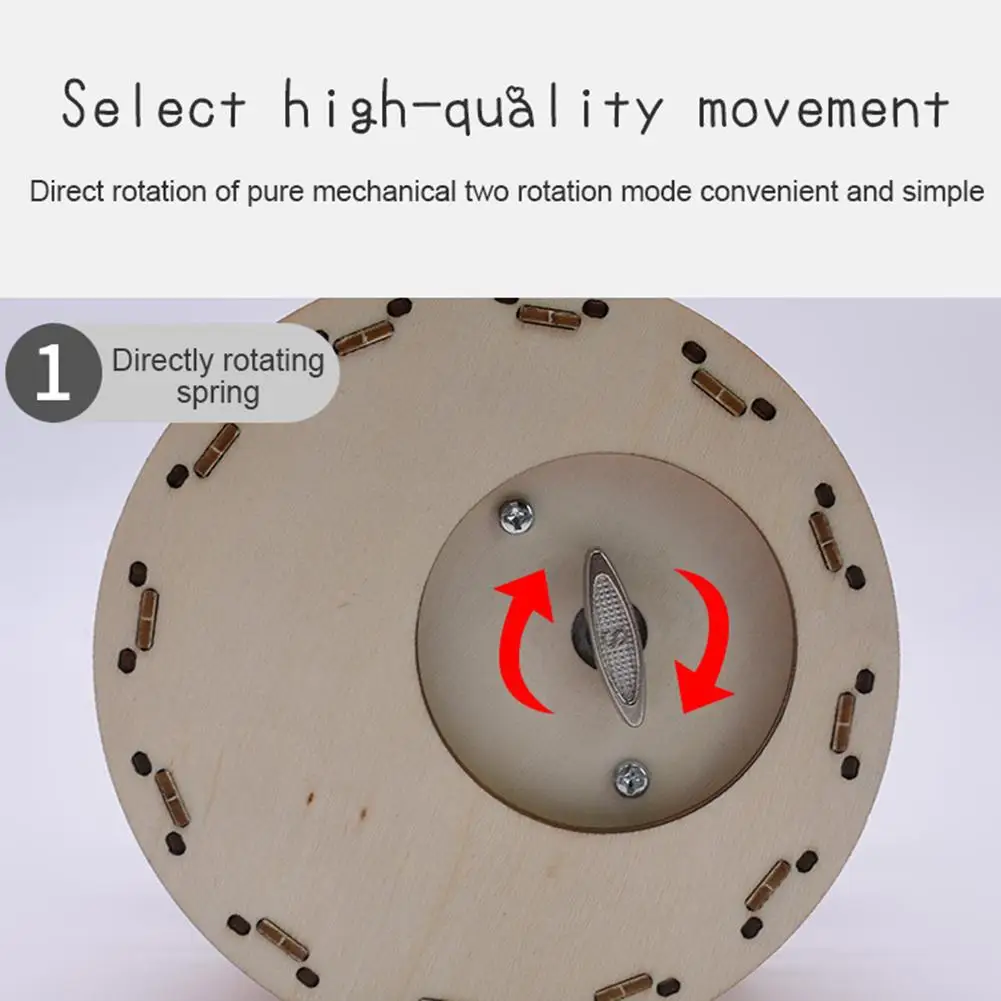 

Wooden DIY Music Box Innovative Birthday Christmas Gift Carousel Crafts Ornaments DIY Cottage House Child Gift Home Decoration