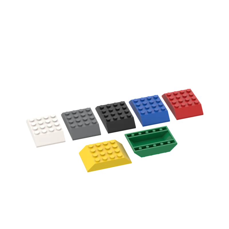 

BuildMOC 32083 4x6 slope brick For Building Blocks Parts DIY Educational Creative gift Toys