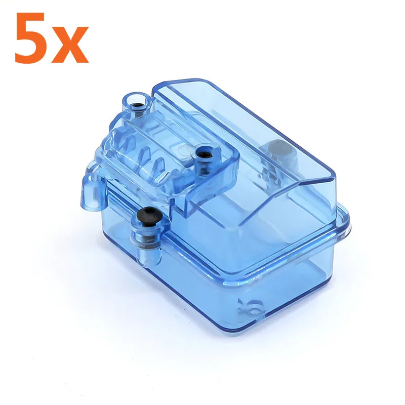 5sets Receiver Protection Box for RS RC Car Model Boat Equipment Waterproof Box R15 Remote Control RC Cars Spare Parts