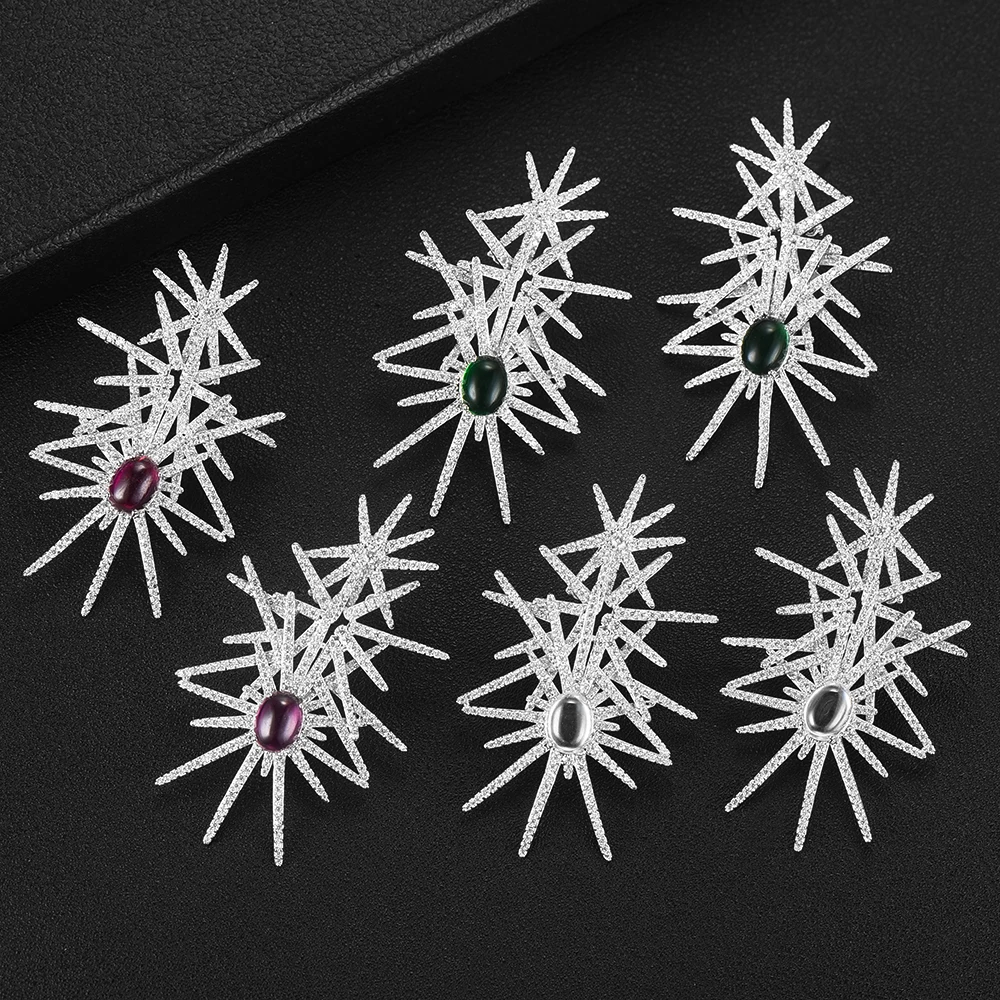 GODKI высокое ювелирное изделие серьги фейерверки для женщин богемные