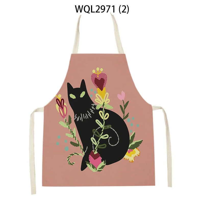 Cartoon Animal Apron Sleeveless Cotton and Linen Children's Custom Men Women Cleaning Tools Household Bibs Chef | Дом и сад