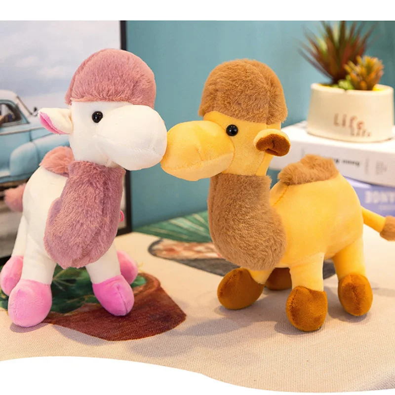 

2 Colors Camel Animal Dolls 25CM Cartoon Plush Toys Children Soft PP Cotton Kids As Birthday Christmas Gift