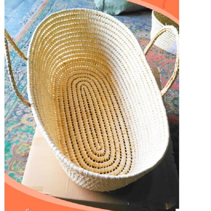 Тканая детская кроватка из кукурузы портативная дорожная открытая кровать