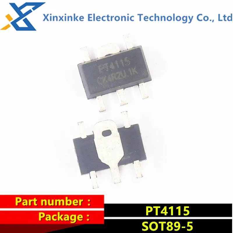 10PCS PT4115 SOT89-5 Step-down Converter Constant Current Chip LED Driver IC