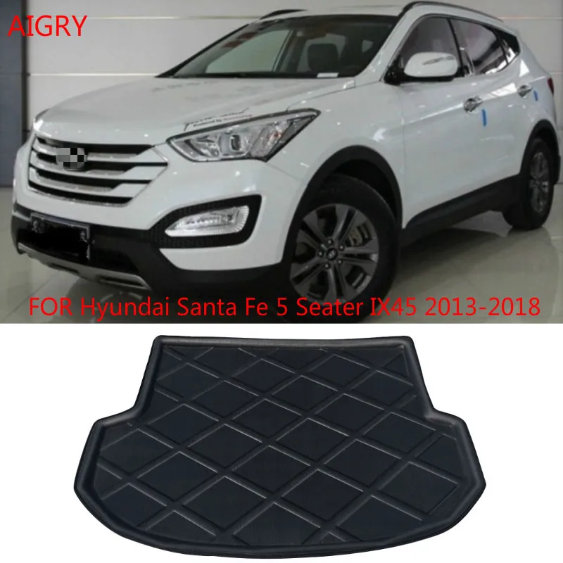 Подходит для Hyundai Santa Fe 5 местный IX45 2013 2014 2015 2016 2017 2018 коврик багажника |