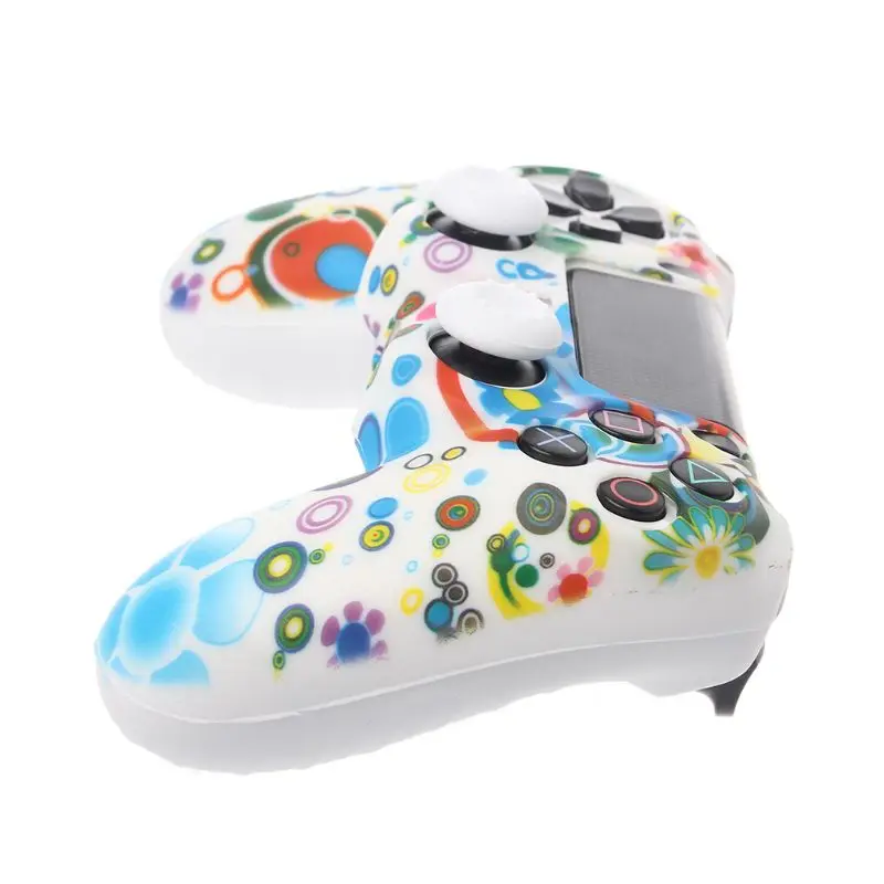 6 цветов Противоскользящий силиконовый защитный чехол для playstation 4 PS4 DS4 Pro тонкий контроллер рукоятка пальца крышки
