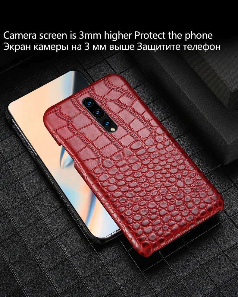 Чехол из натуральной кожи в деловом стиле для One plus 7, чехол 7 Pro с текстурой крокодила, противоударный чехол для телефона One plus 6 6T 5 5T coque