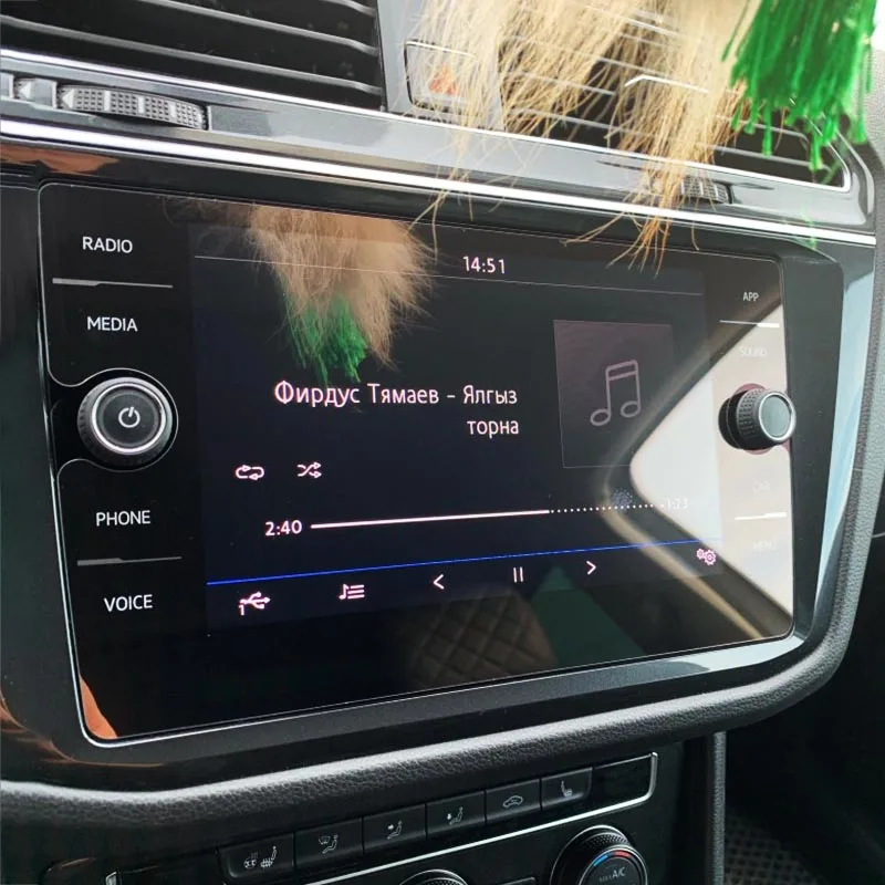

For Volkswagen VW Tiguan mk2 Allspace Atlas 2018 2019 2020 Glass Car GPS Navigation Screen Protector Film Sticker Accessories