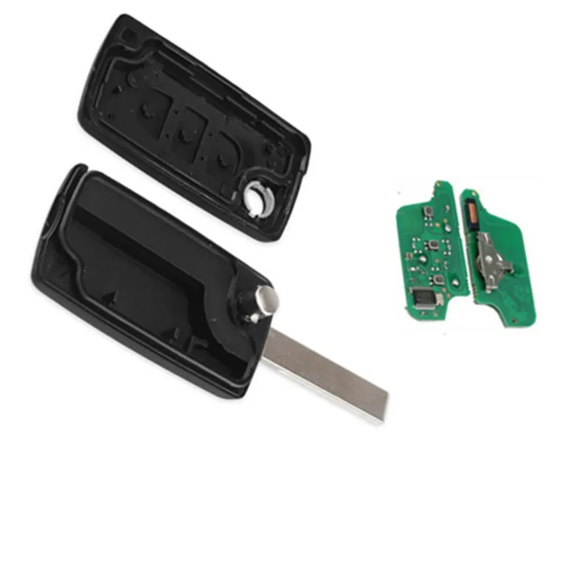 Автомобильный ключ 3-кнопочный Выкидной дистанционный 433 МГц id46 pcf7961 чип HU83 407