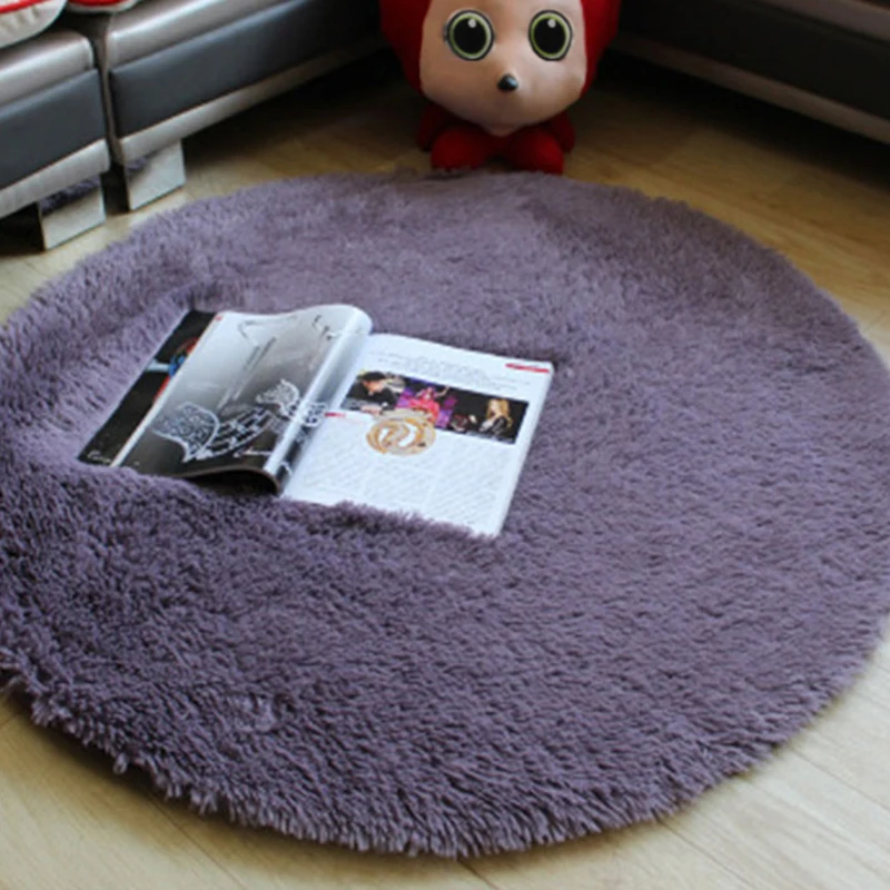 Hot Round Carpet 40cm Anti-slip Bedroom Chair Cushion Yoga Mat Floor Door For Living Room Kids Play Cover | Дом и сад