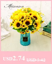 1 шт. Европейский искусственный цветок 3 головки поддельные Eustoma Gradiflorus Lisianthus Рождество Свадьба Праздник декор дома 5 цветов