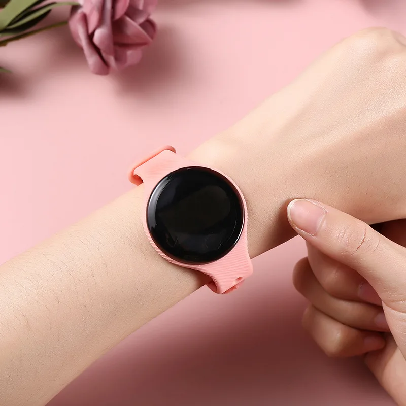 

Reloj Digital Watches Women Men Unisex Sport Couple Watch Fashion Led Touch Electronic Wristwatch Silicone Pink Strap Waterproof