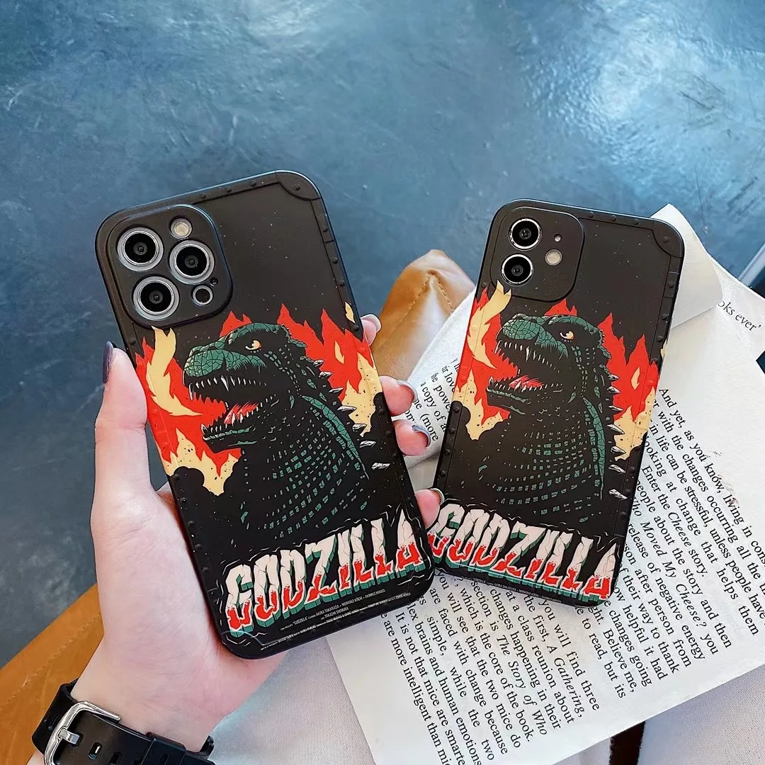 

Monster Godzillas Phone Case For iPhone 12 11 Pro Max Mini XR XS MAX 8 X 7 SE 2020 Back Cover