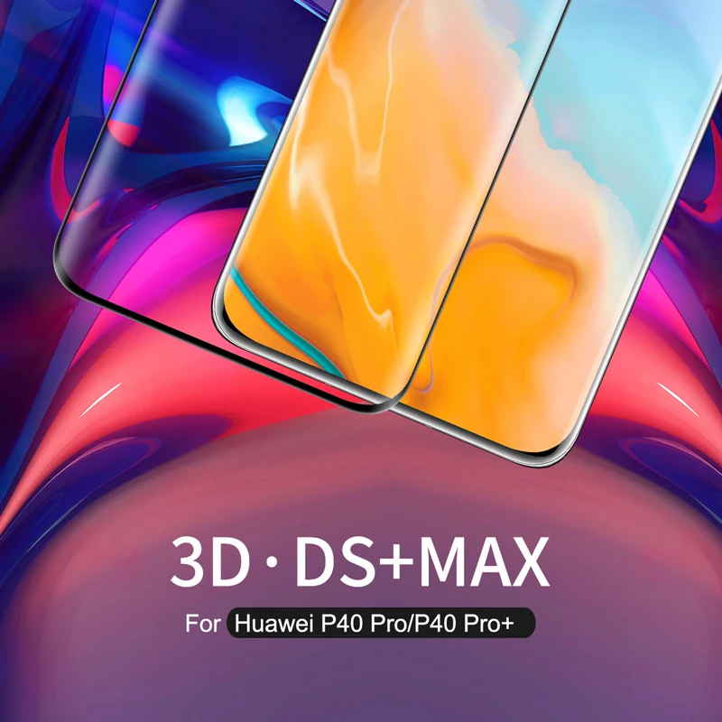 Для Huawei P40 Pro Plus P30 Полное покрытие Закаленное стекло Защитная пленка NILLKIN 3D DS + MAX