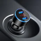 Автомобильное зарядное устройство с двумя USB-портами, 3,1 А, ЖК-дисплей, для Toyota Land Cruiser Prado FJ 150 FJ150 LC150 2010-2018