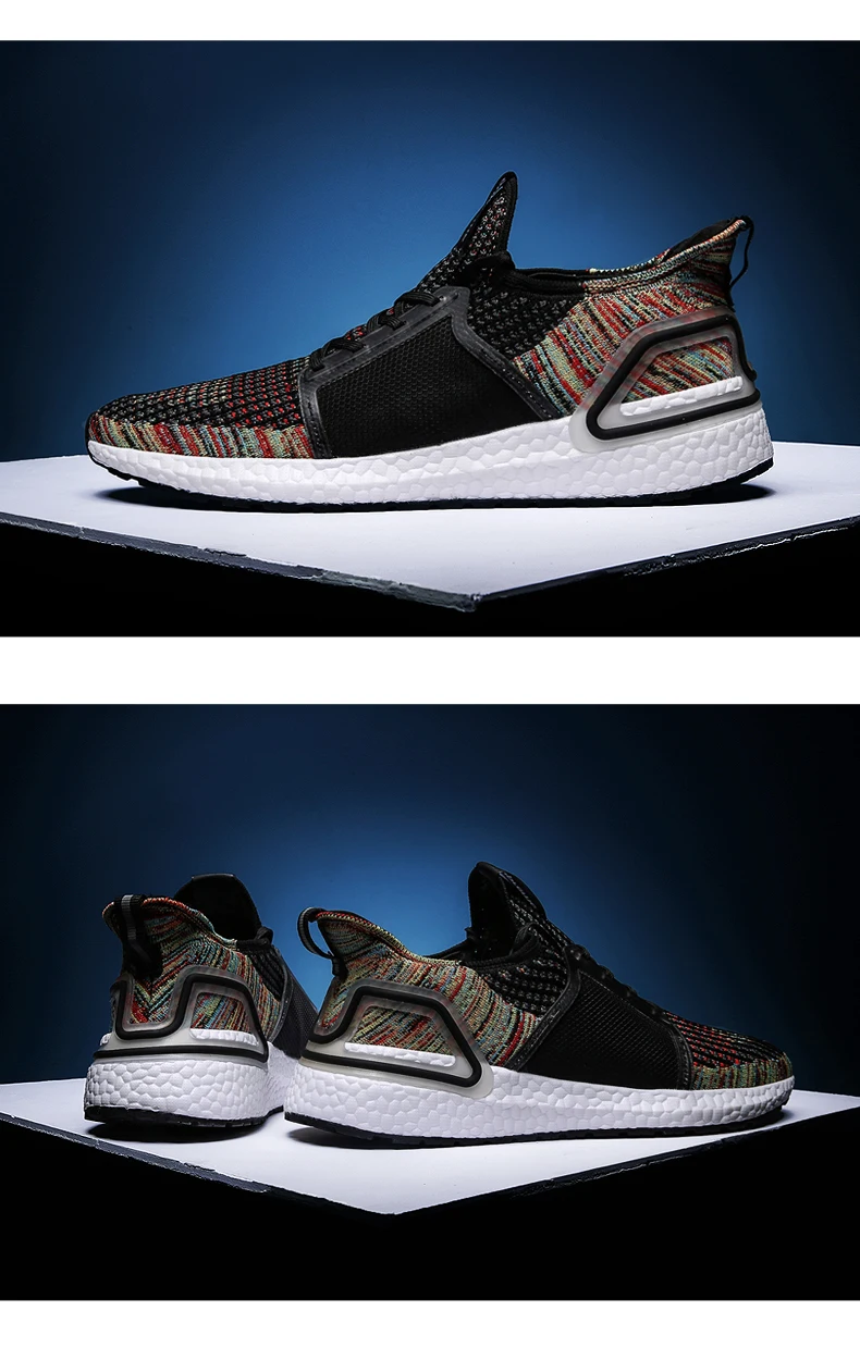 Дизайн, черные мужские кроссовки для бега, Ultraboost Sole Flyknit, кроссовки, обувь для мужчин, zapatillas hombre deportiva