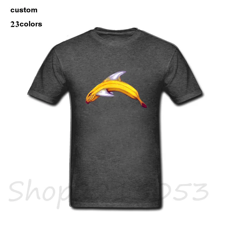 Модная мужская футболка в стиле хип-хоп с изображением акулы банана больших