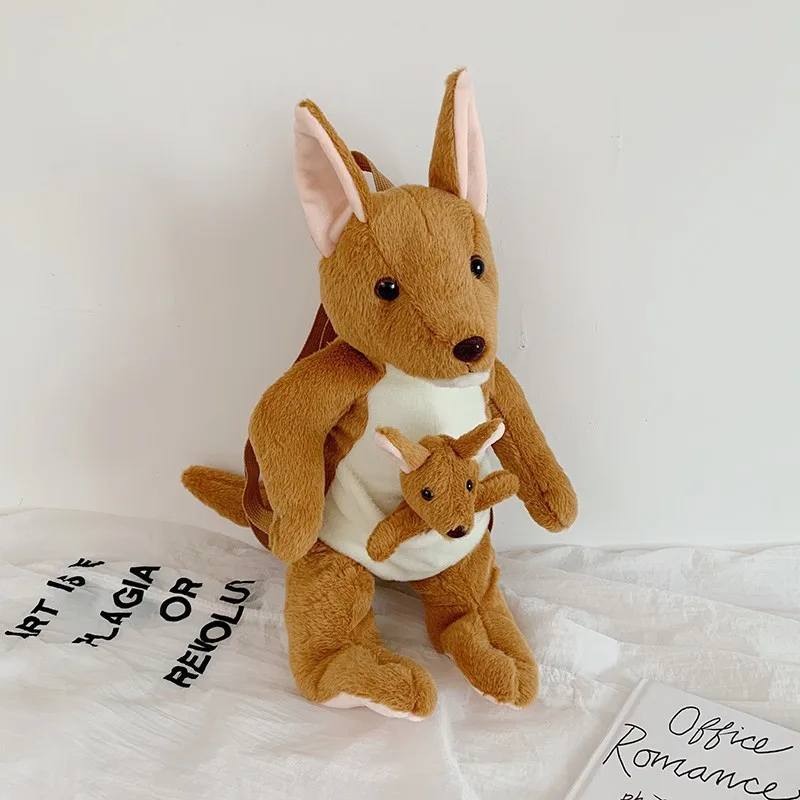 

Australian Kangaroo Plush Toy Doll Kindergarten Small School Bag Children Backpack Cute Cartoon School Bag