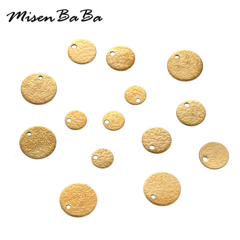 

10 шт./лот подвеска-монета из нержавеющей стали с Круглым Диском, подвеска для ювелирных изделий «сделай сам», изготовление ожерелья, подвеск...