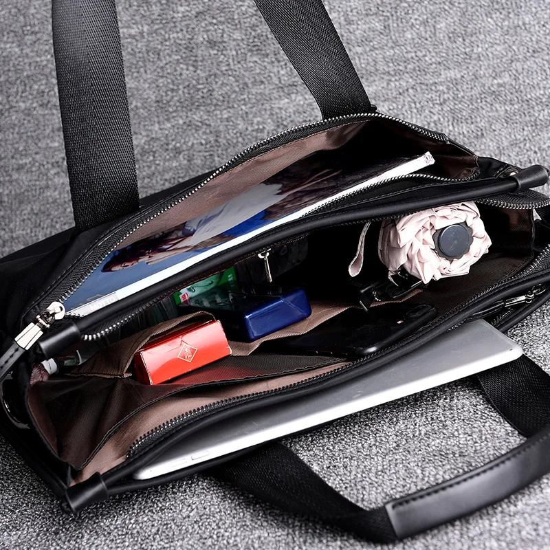 

Large capacity handbag business briefcase leisure Oxford cloth bag canvas man's bag Single Shoulder Messenger Bag computer bag