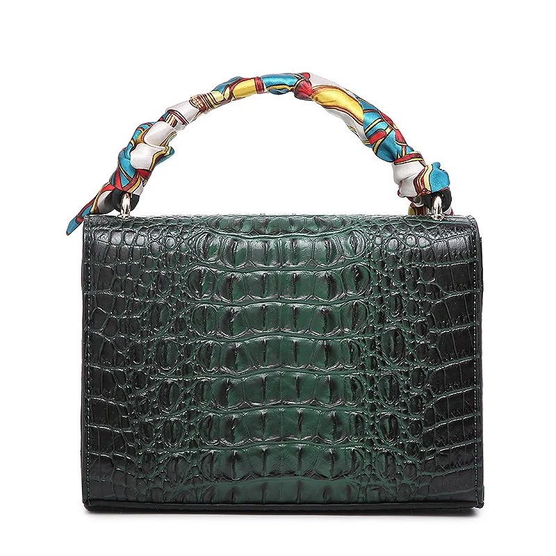 

Female Bag 2021 Fashion Crocodile Pattern Small Square Bag European and American Ladies Messenger Bag Women Purse and Handbags