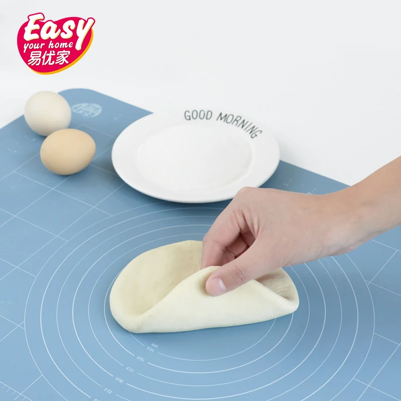 Большой Платиновый силикон коврик для выпечки со шкалой антипригарный прокатки