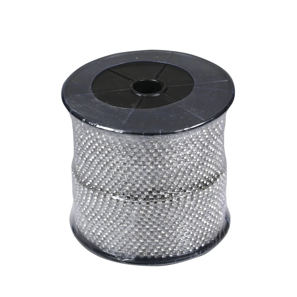 1 м стеклянные стразы медная чашка цепочка Блестящие кристаллы s отделка