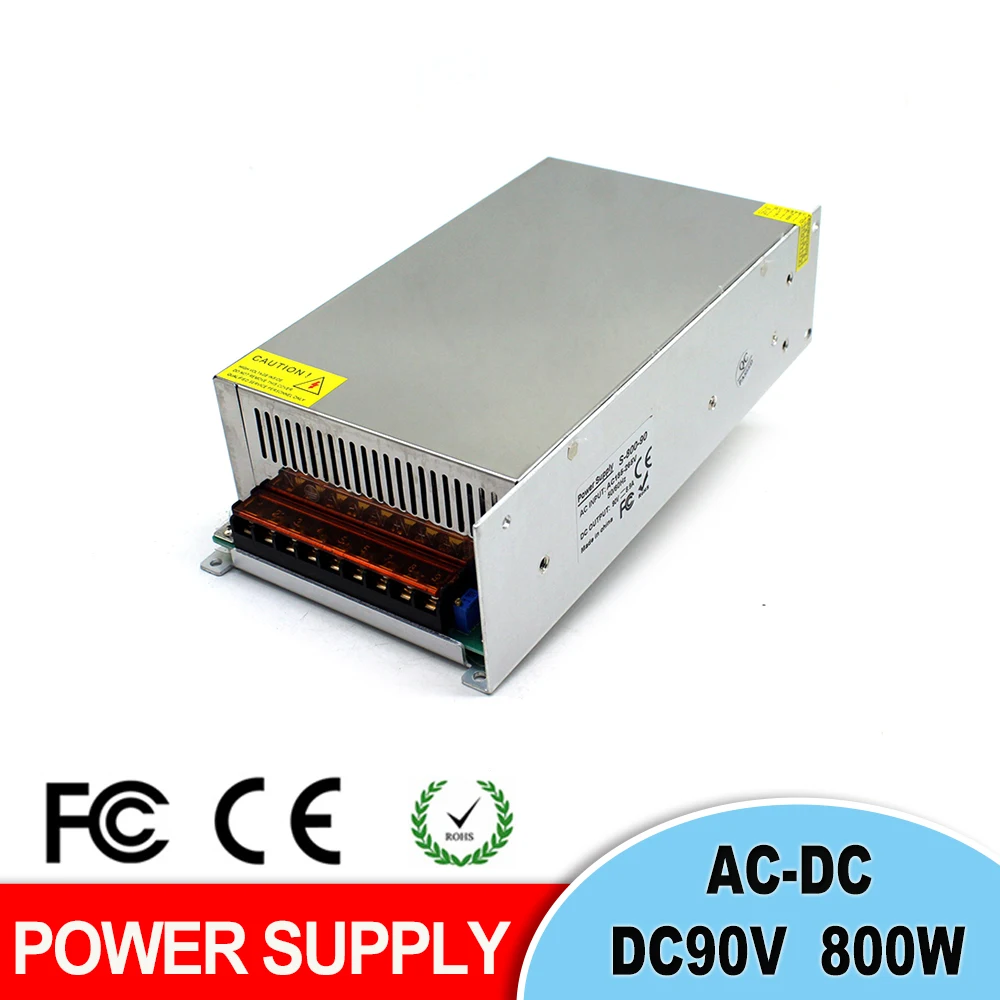 Универсальный импульсный источник питания DC 90V 8.9A 800W трансформатор драйвера 220V AC