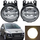 2 шт. светодиодный передние противотуманные фары для Peugeot партнер Tepee 2008 3008 2008-2013 автомобильный Стайлинг круглый бампер Галогенные Противотуманные лампы