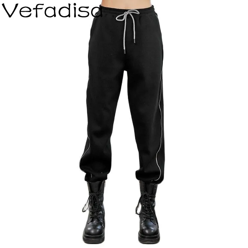 

Vefadisa зимние новые женские зимние черные повседневные брюки TT543
