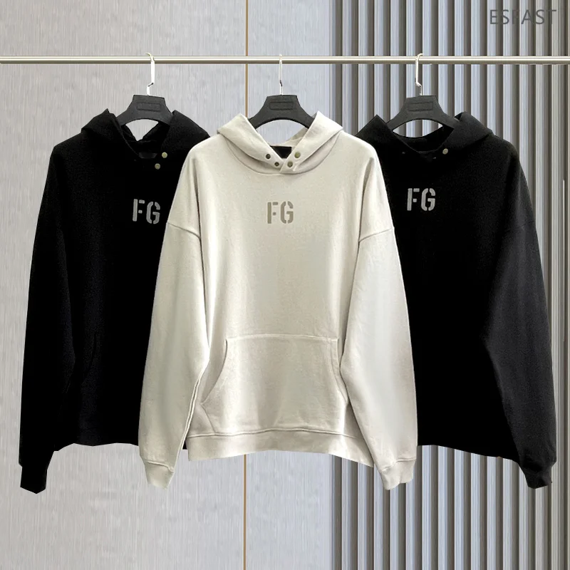 

Fw21 new season 7 high street FG flocking logo 100 cotton designer brand Hoodie hip hop loose Oversize Unisex Fashion Sweatshirt