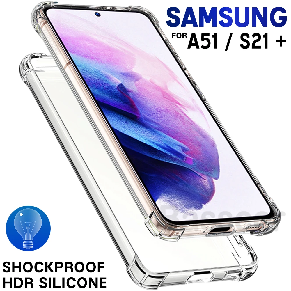Роскошный силиконовый прозрачный чехол для телефона Samsung Galaxy S21 S20 FE Note 20 Ultra S10 S9 S8