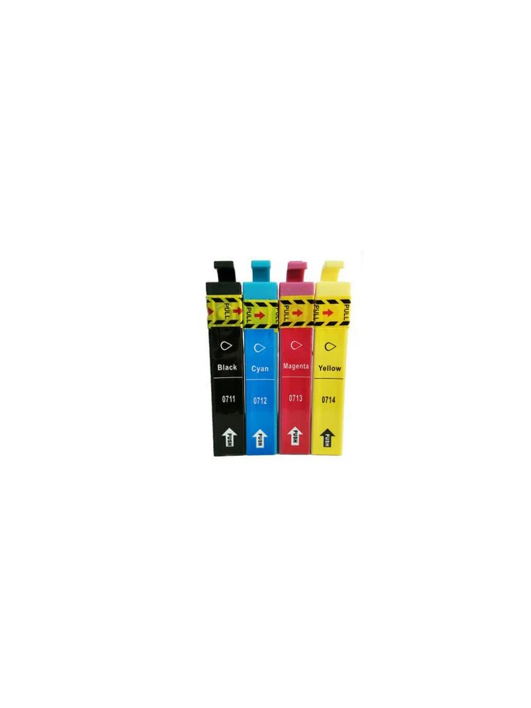 Чернильный картридж T0711 совместимый с Stylus DX7400 DX7450 DX8400 DX8450 DX9400F S20 71 | Компьютеры и