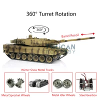 116 heng long 7 0 leopard2a6 rc tank 3889 360%c2%b0 turret barrel recoil boys game toys for adults th17659 smt4