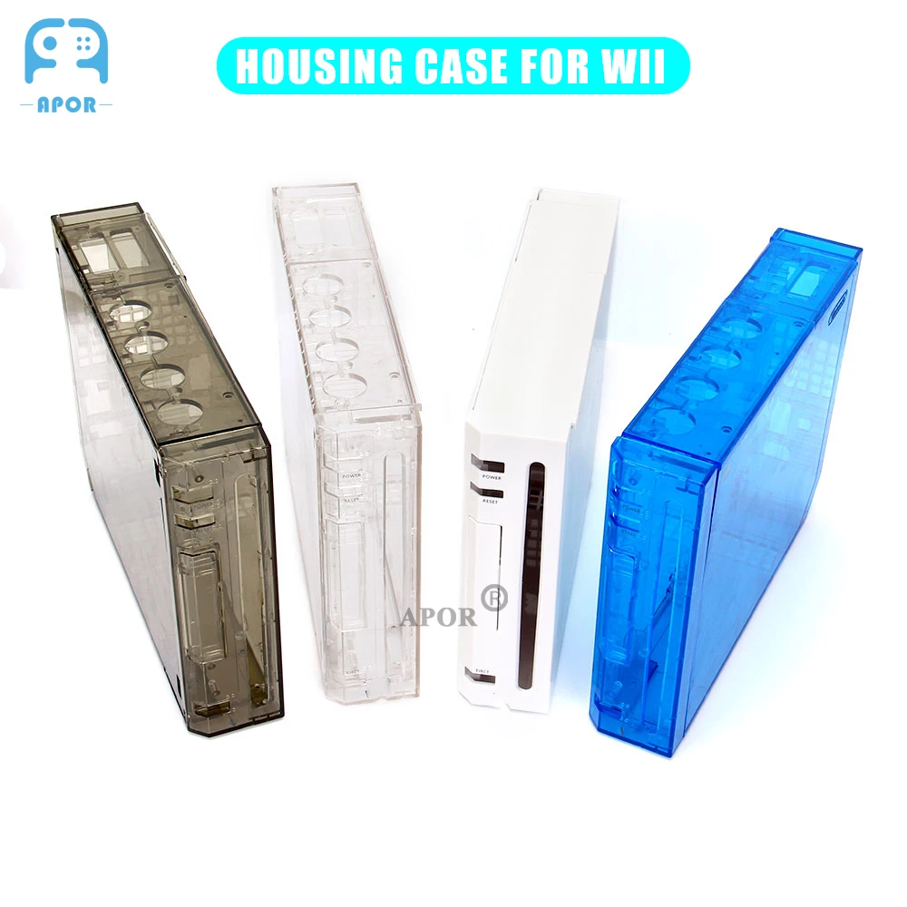 

Прозрачный чехол для Nintendo Wii, Сменный Чехол для консоли Wii, Прямая поставка