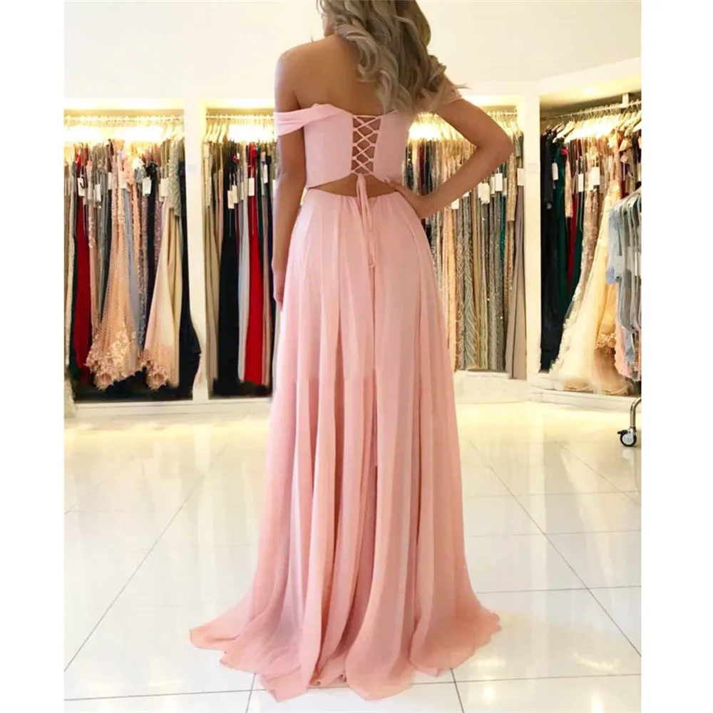 HONGFUYU трапециевидные шифоновые вечерние платья на выпускной пикантные шнуровке