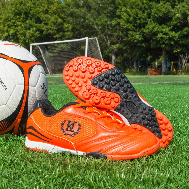 Унисекс футбольная обувь с длинными шипами полуботинки для футбола TF уличные