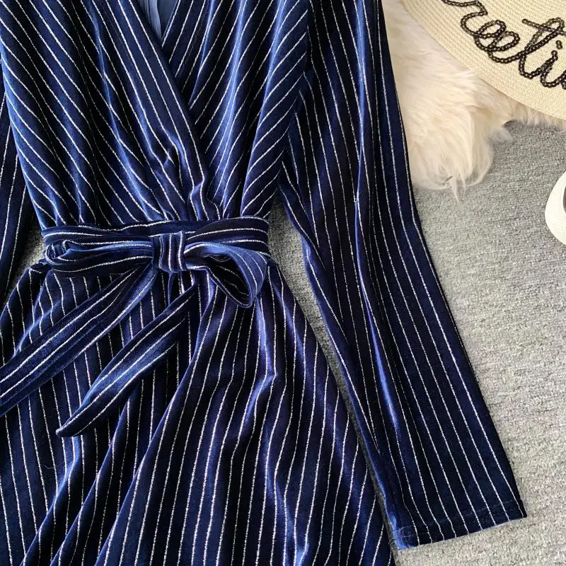 Gagarich женское платье осень 2019 золото бархат мода высокая талия v-образный вырез