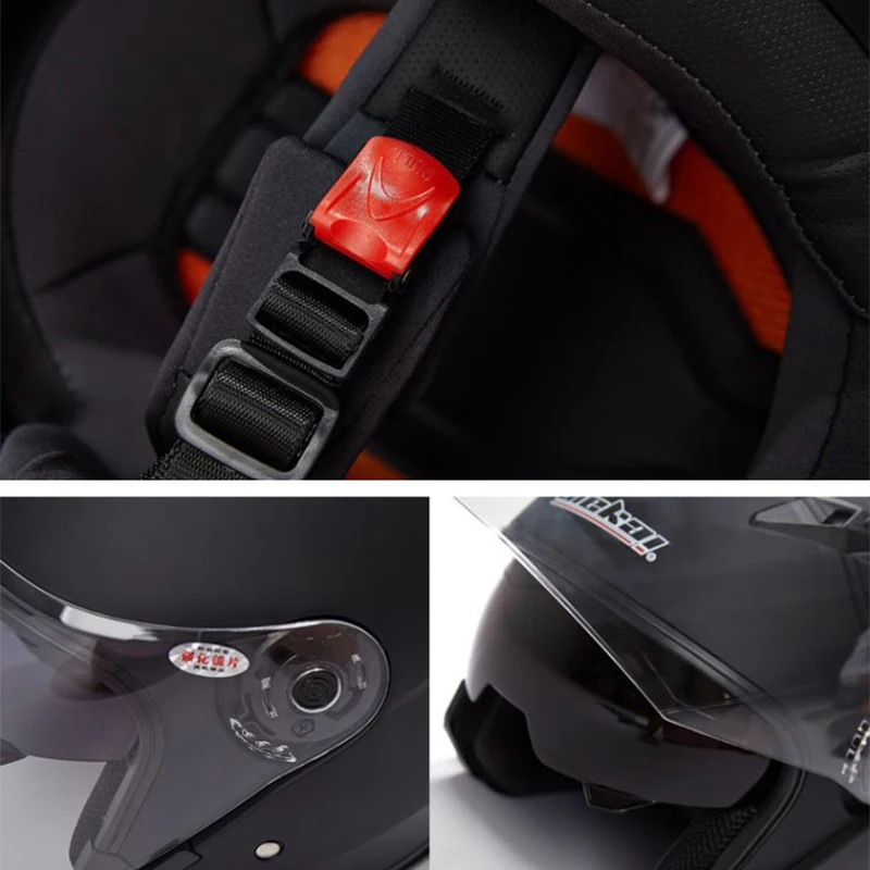 Мотошлем с двойными стеклами винтажный для мотоциклов картинга скутера фургона