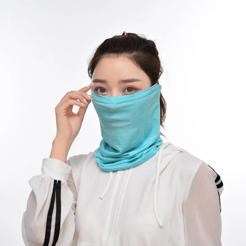 

Outdoor Seamless Riding Mask Collar Multifunctional Protective Mask Soft and Breathable Headscarf Ice Silk Sunscreen Scarf