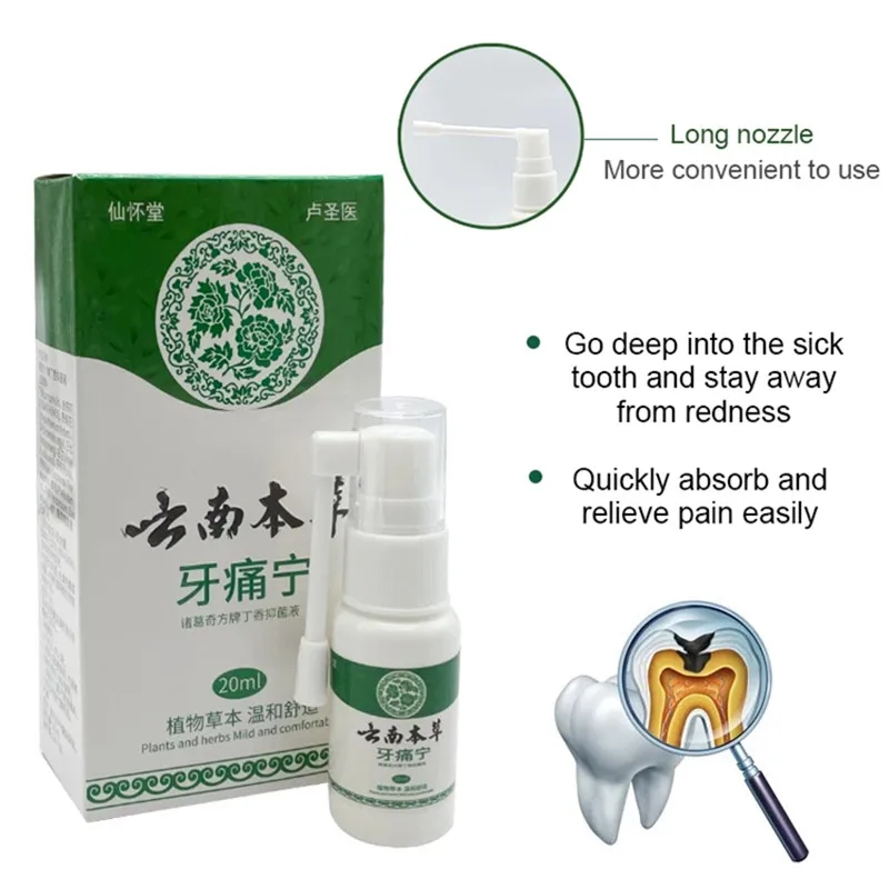 

Plant Extract Herbal Oral Spray To Treat Sore Throat Toothache Mouth Ulcer Bad Breath Protect Oral Health Antibacterial Care
