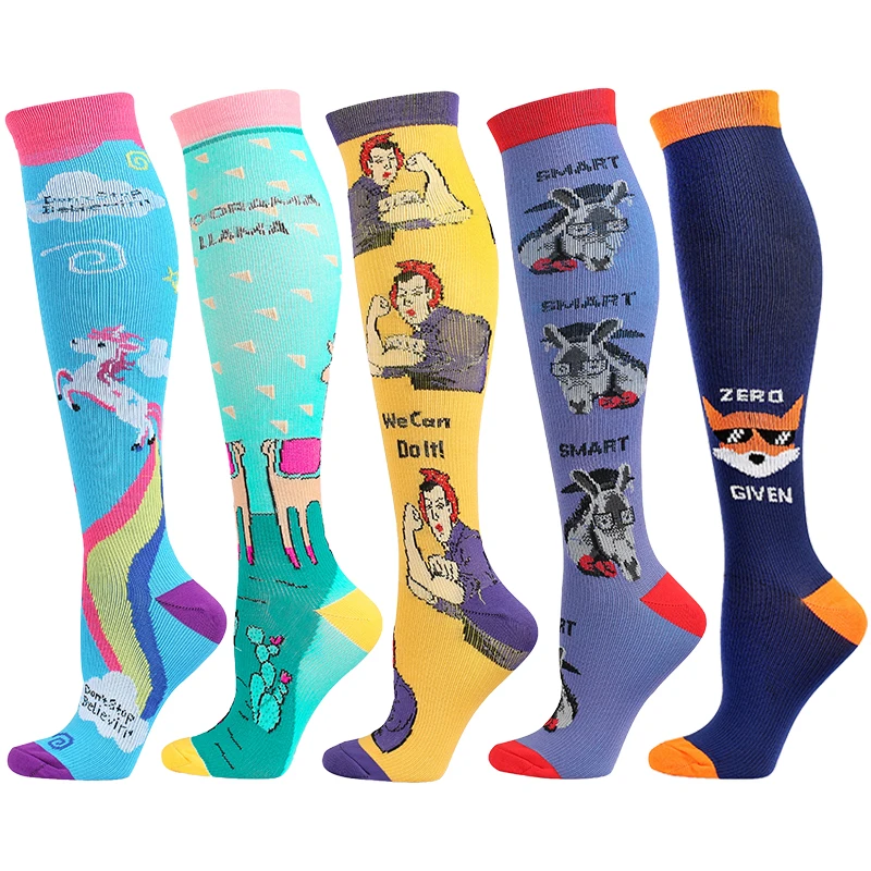 

Compression Socks Marathon Running Sports Socks Men Women Knee High for Medical Edema Diabetes Varicose Veins