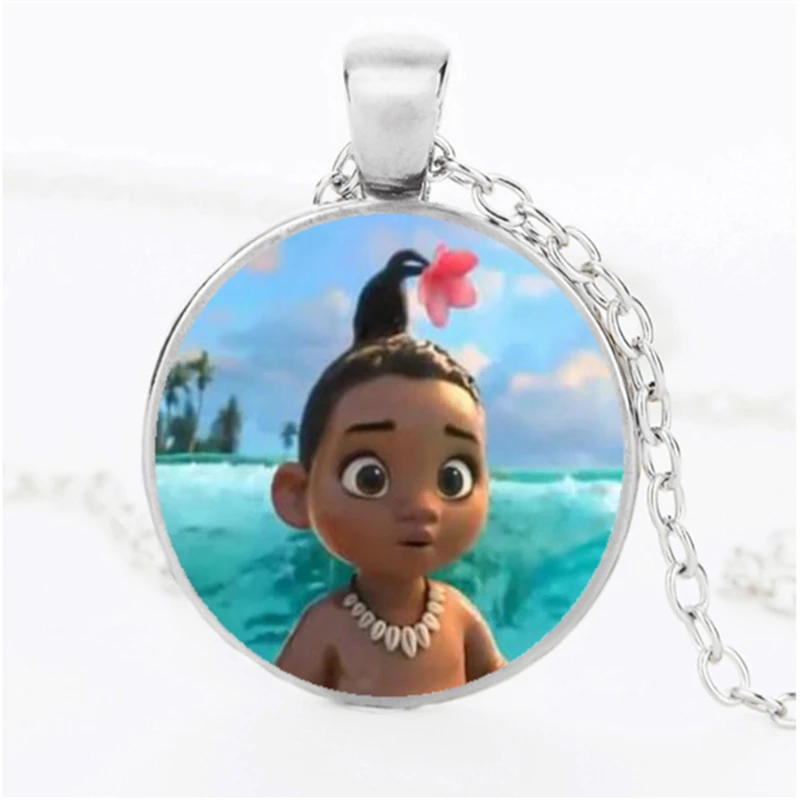 Аниме бронзовое покрытие ювелирные изделия со стеклянным кабошоном фильм Моана