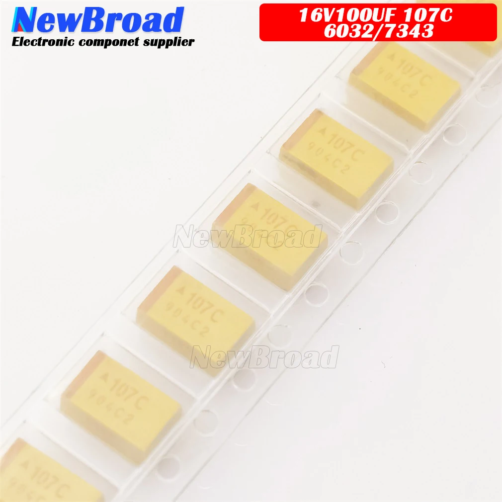 Танталовый конденсатор SMD 16 В 100U 100 мкФ 107C C-Type D-Type E-Type 6032 7343 10 шт. | Электронные